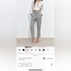 High waisted trousers